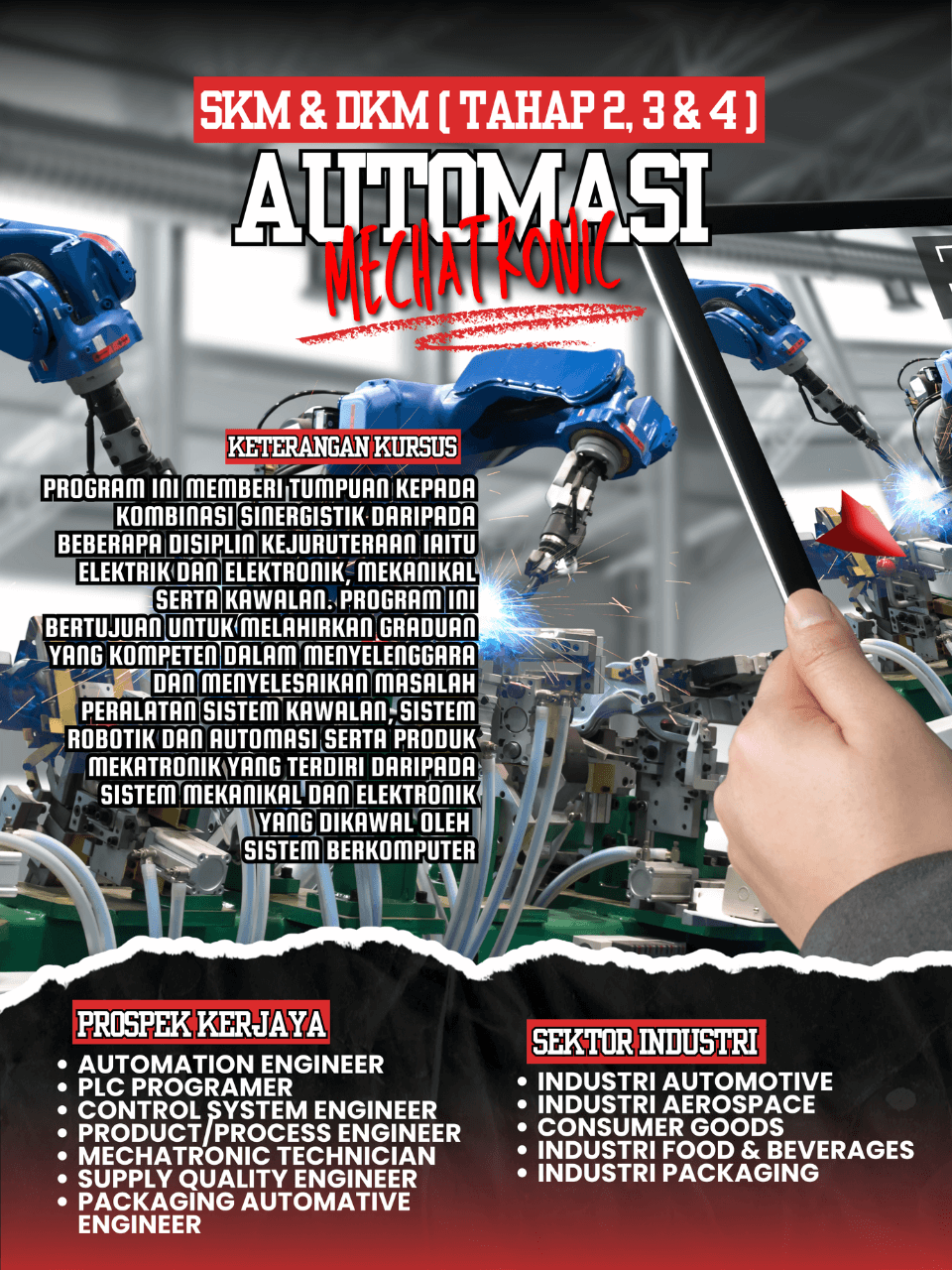 2 kursus jptn skm dkm automasi mechatronic