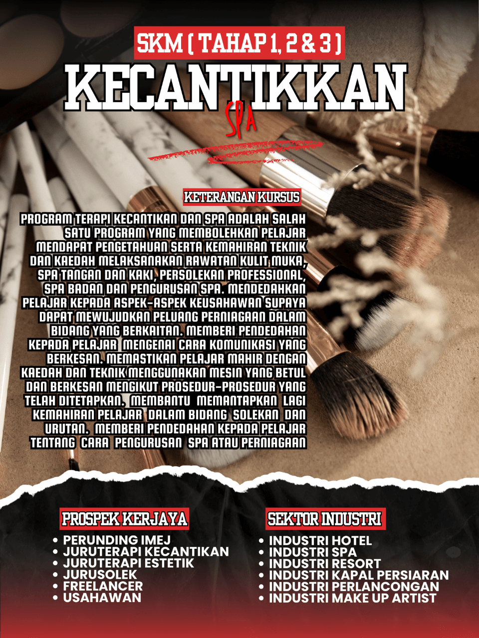 22 kursus jptn skm dkm kecantikan spa