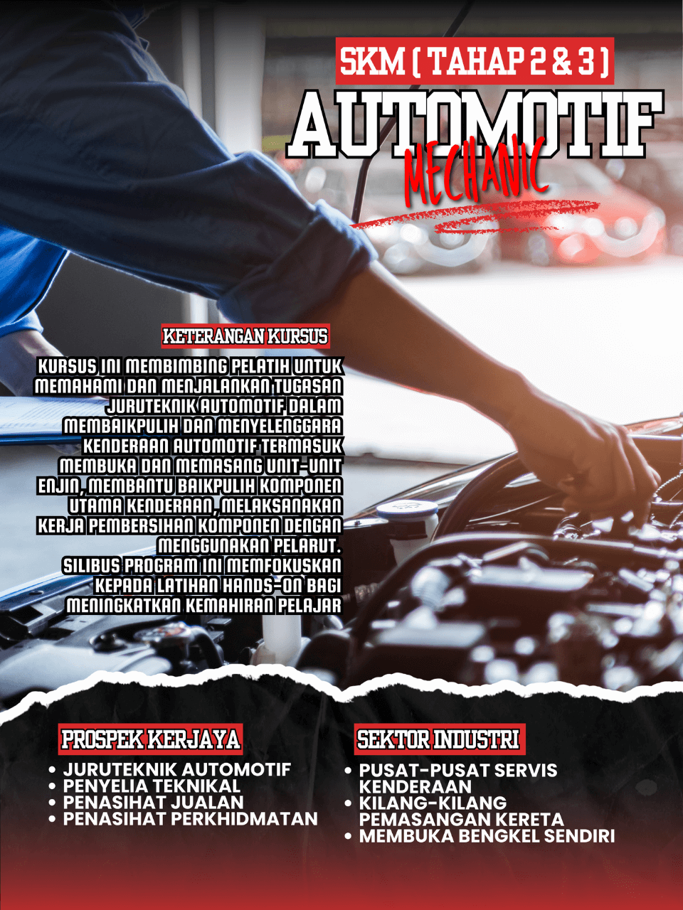 3 kursus jptn skm dkm automotif
